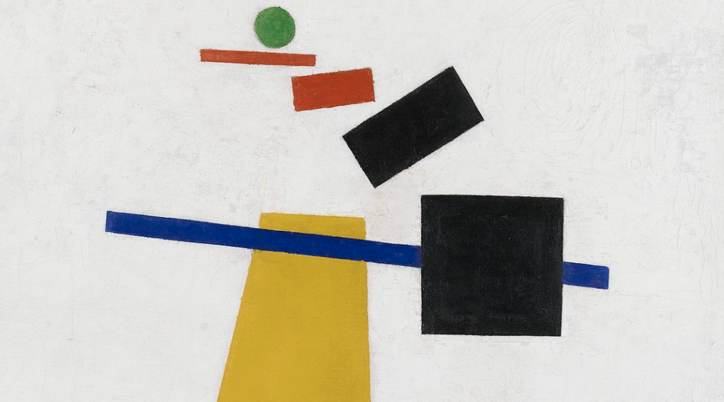 Suprematism. Soccer Player in the Fourth Dimension